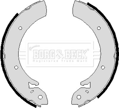 BORG & BECK Комплект тормозных колодок BBS6214